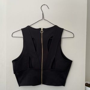 Express cutout crop top